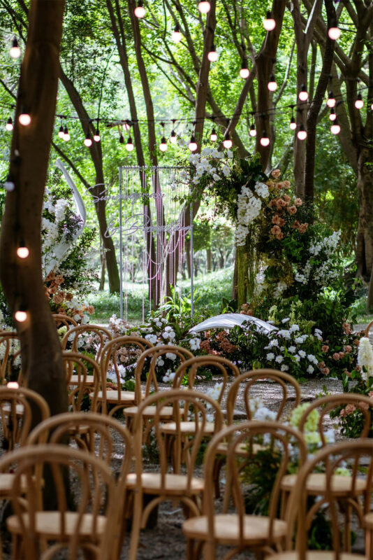 Concept đám cưới trong rừng